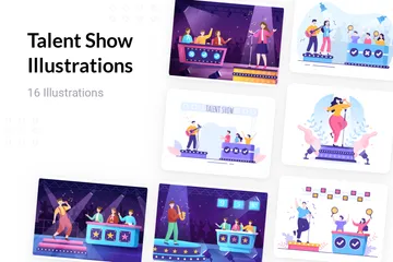 Spettacolo di talenti Illustration Pack