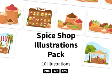 Spice Shop Illustration Pack