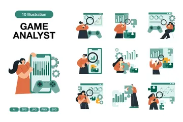 Spielanalyst Illustrationspack