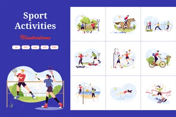 Sport Activities Illustration Pack