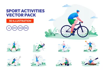 Sport Activities Illustration Pack