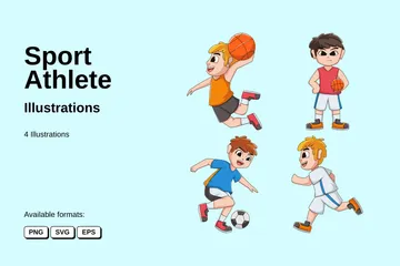 Sport Athlete Illustration Pack
