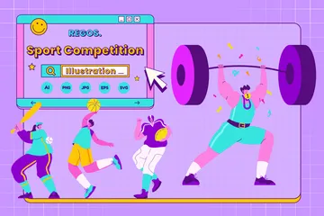 Sport Competition Illustration Pack