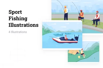 Sport Fishing Illustration Pack