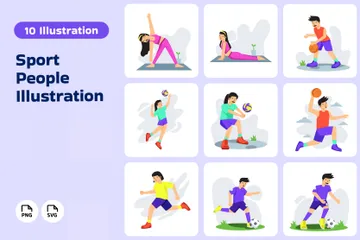 Sport People Illustration Pack