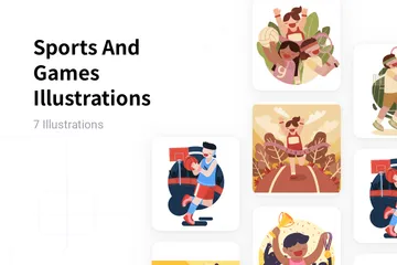 Sport und Spiele Illustrationspack