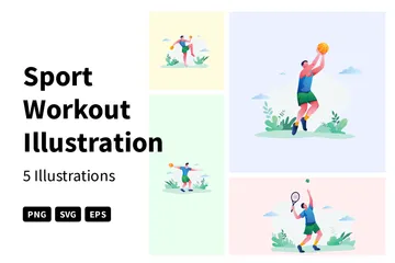 Sport Workout Illustration Pack