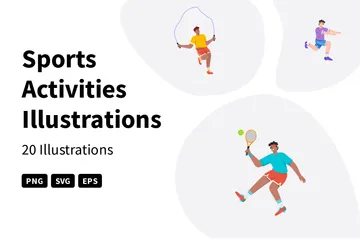 Sports Activities Illustration Pack