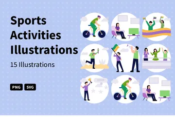 Sports Activities Illustration Pack