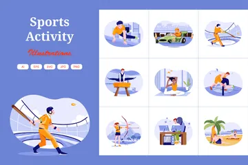 Sports Activity Illustration Pack