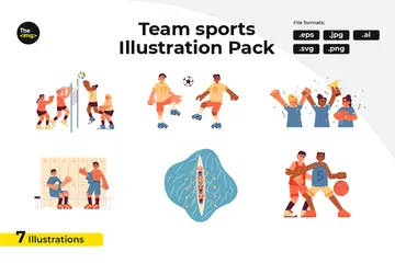Sports d'équipe Pack d'Illustrations