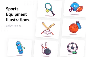 Sports Equipment Illustration Pack