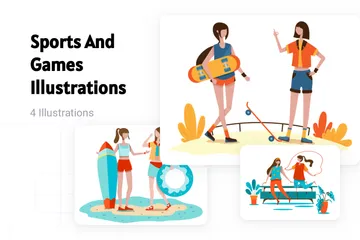 Sports et jeux Pack d'Illustrations