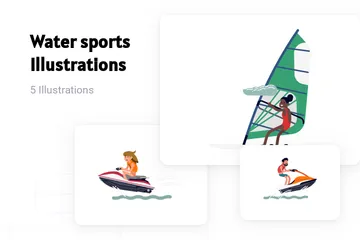 Sports nautiques Pack d'Illustrations