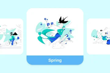 Spring Illustration Pack
