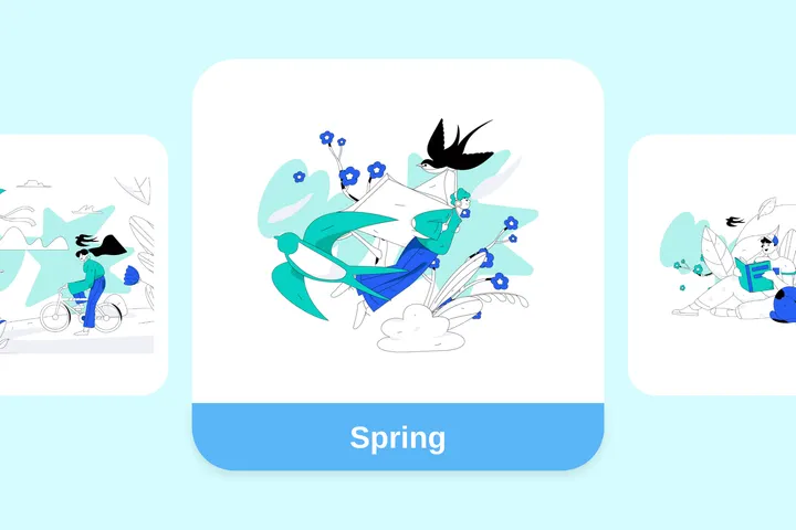 3,387 Spring Tree Illustration Packs - Free in SVG, PNG, EPS - IconScout