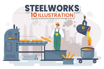 Stahlwerk Illustrationspack