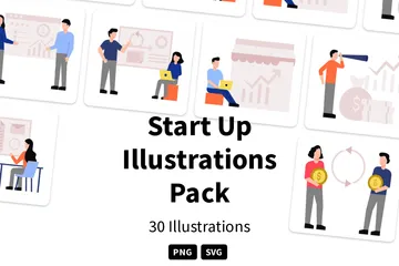 Start Up Illustration Pack