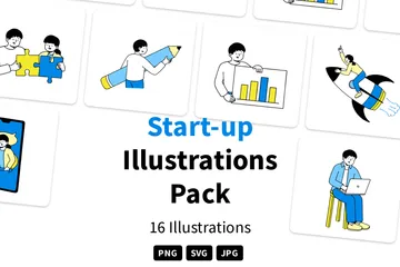 Start Up Illustration Pack