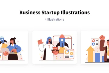 Démarrage d'entreprise Pack d'Illustrations