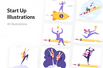 Start Up Illustration Pack