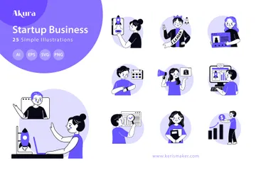 Startup Business Illustration Pack