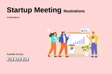 Startup Meeting Illustration Pack