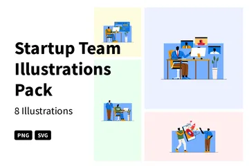 Startup Team Illustration Pack