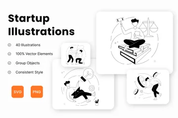 Startups Illustration Pack