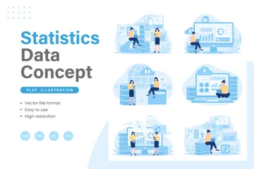 Statistics Data Illustration Pack