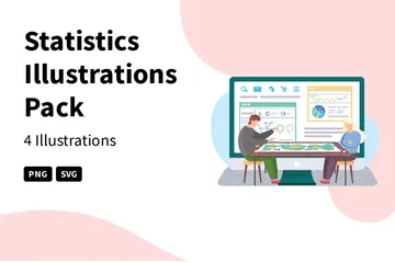 Statistiken Illustrationspack