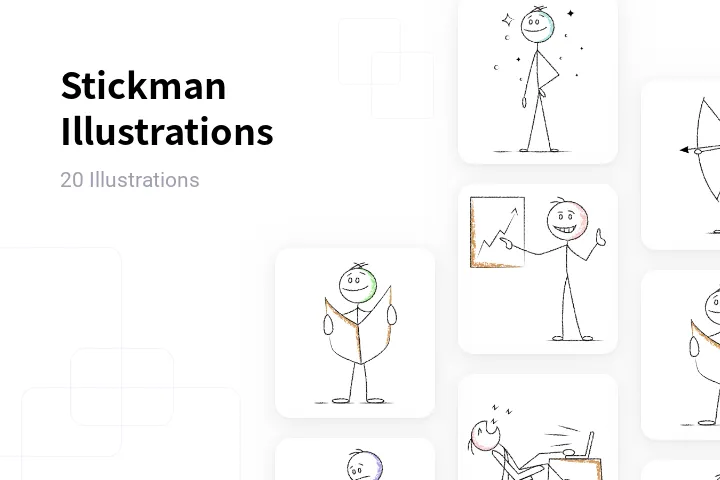 Free Stickman Illustration pack from People Illustrations