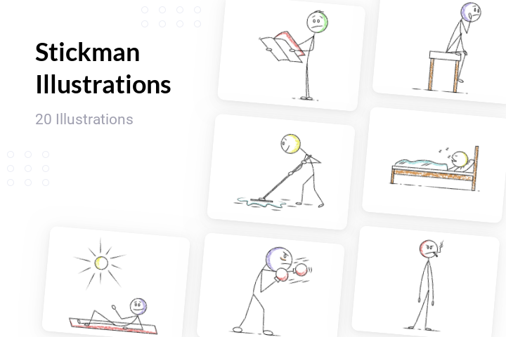 Stickman Icons in SVG, PNG, AI to Download