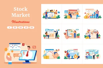 Stock Market Illustration Pack