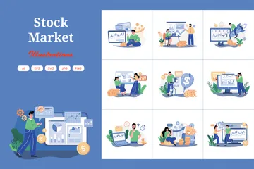 Stock Market Illustration Pack