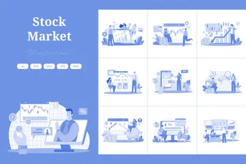 Stock Market Illustration Pack