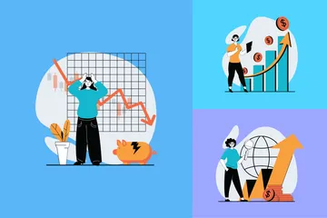 Stock Market Illustration Pack