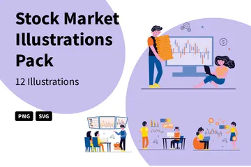 Stock Market Illustration Pack