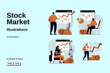 Stock Market Illustration Pack