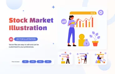 Stock Market Illustration Pack