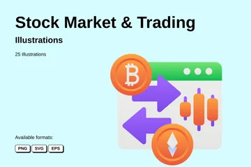 Stock Market & Trading Illustration Pack