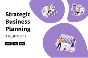 Strategic Business Planning Illustration Pack