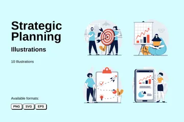 Strategic Planning Illustration Pack