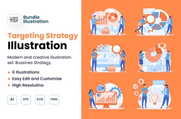 Stratégie de ciblage Pack d'Illustrations