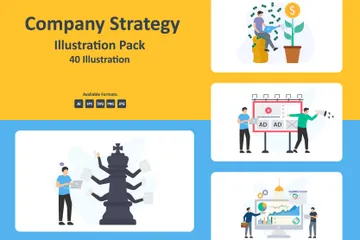 Stratégie d'entreprise Pack d'Illustrations