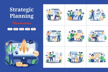 Strategische Planung Illustrationspack