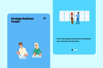 Strategy Business People Illustration Pack