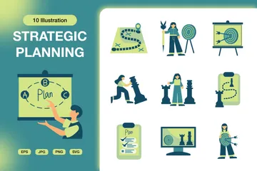 Strategy Planning Illustration Pack
