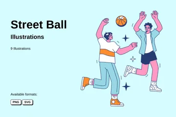 Street Ball Illustration Pack