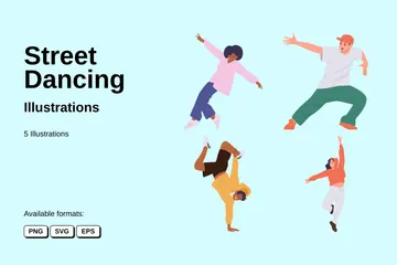 Street Dancing Illustration Pack